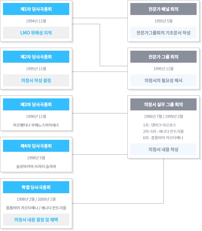 카르타헤나의정서 체결과정